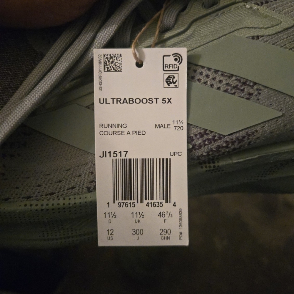 Adidas Ultraboost 5X Men Running Boost Shoes JI1517 Grey Silver 092025 - Picture 7 of 9